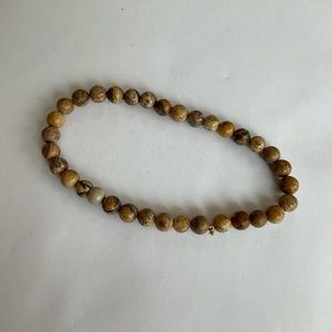 Wood bead bracelet
